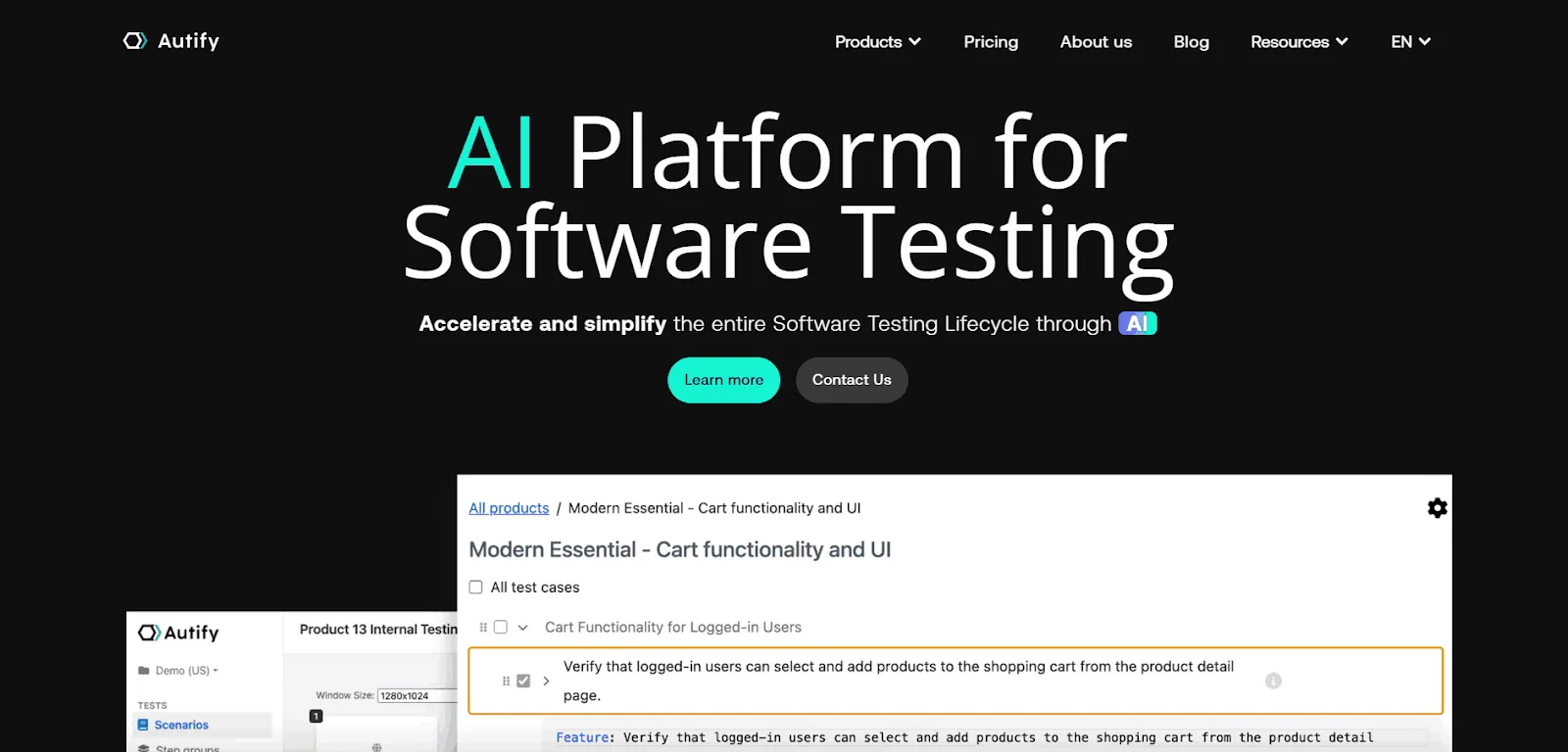 Autify no-code web and mobile test automation platform