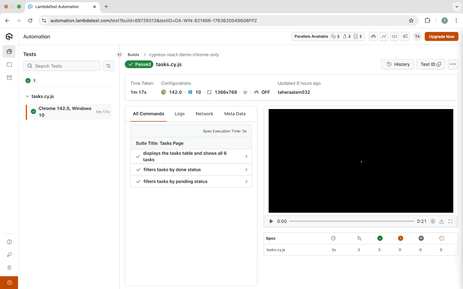 TestMu AI Result TestMu AI Result