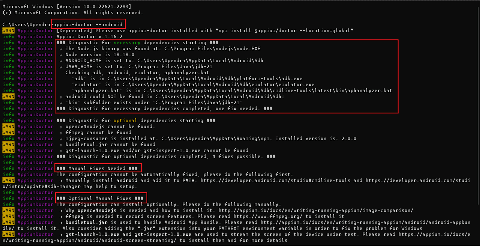 configurations for that selected platform configurations for that selected platform