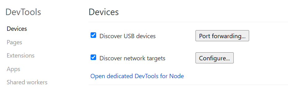 configure device target