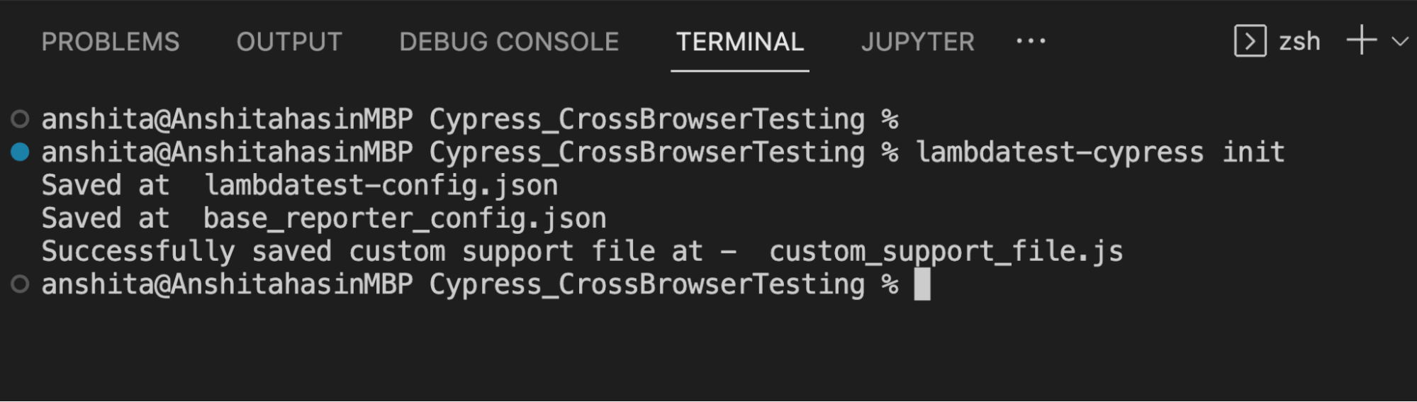 Cross Browser Testing With Cypress lambdatest-cypress init Cross Browser Testing With Cypress lambdatest-cypress init