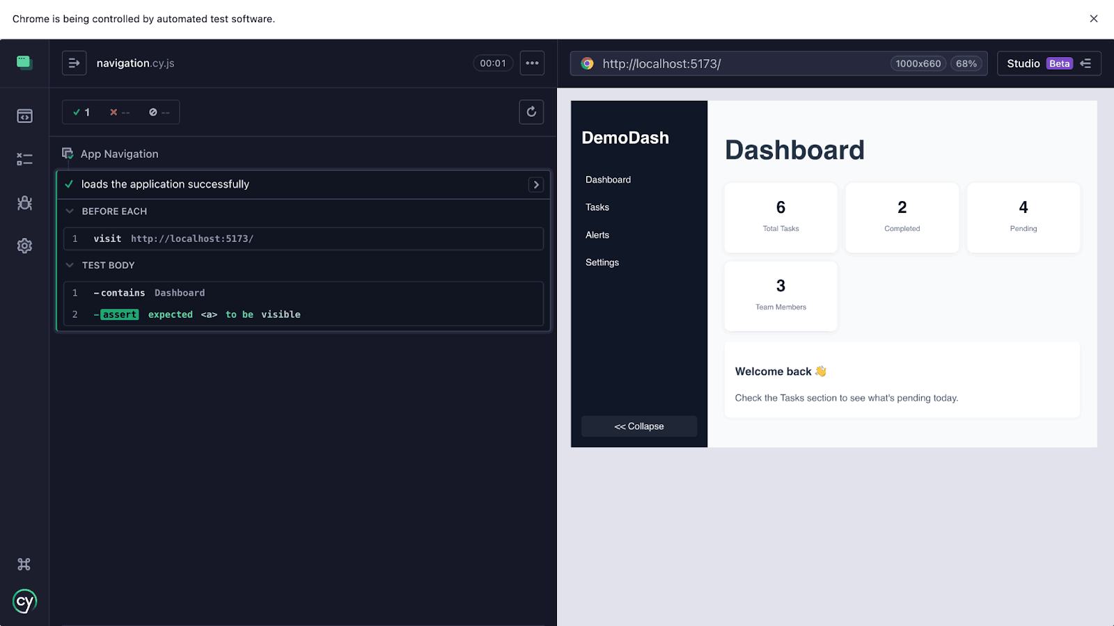 Cypress LocaL Demo Dashboard Run Cypress LocaL Demo Dashboard Run