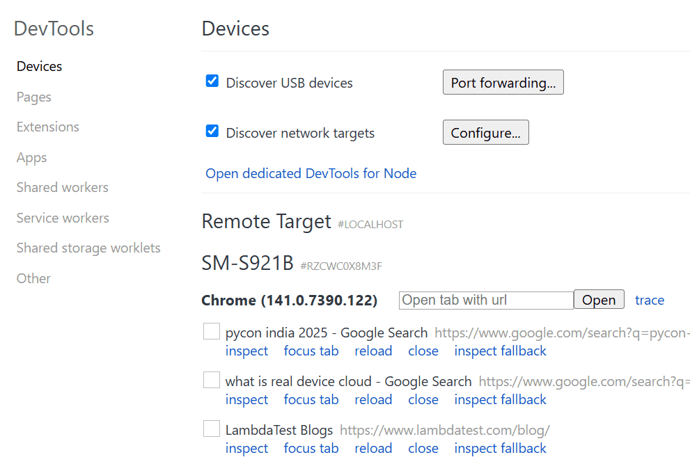 discover network target