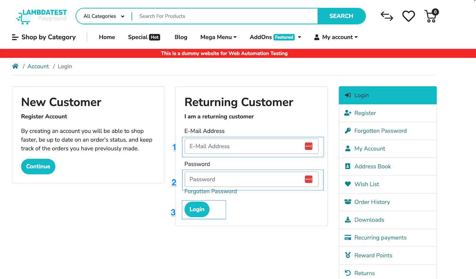 form element has the form element has the