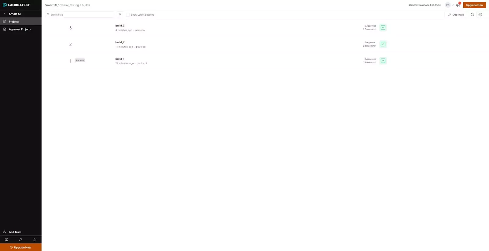 In the TestMu AI dashboard you can see In the TestMu AI dashboard you can see