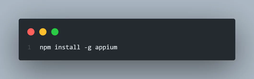 Install Appium From the Command Line Install Appium From the Command Line