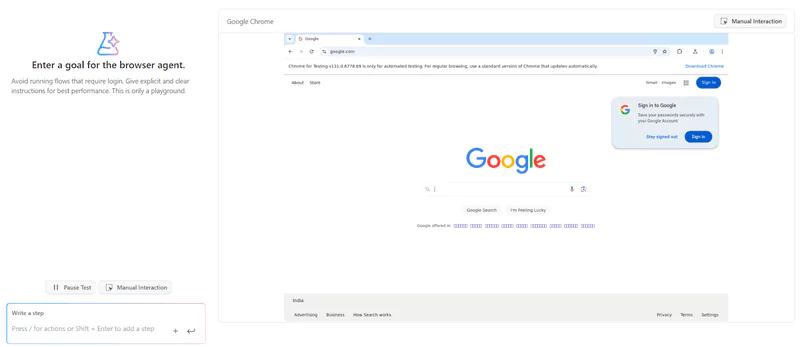 interact with the browser interact with the browser