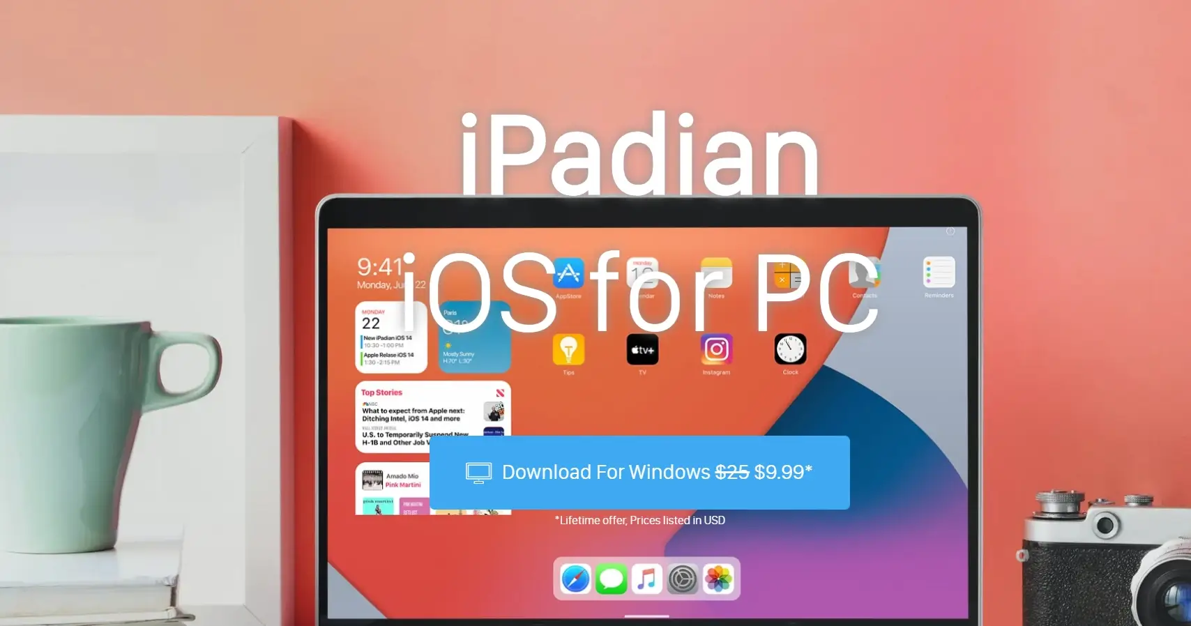 iPadian iOS UI on Windows