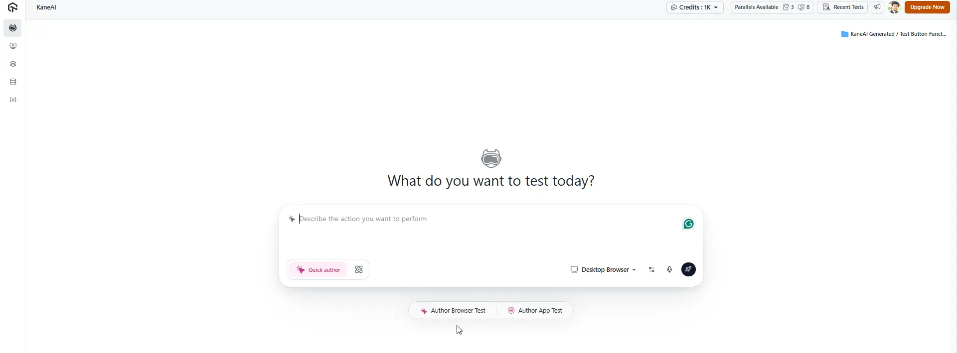 Click on Author Browser Test Click on Author Browser Test
