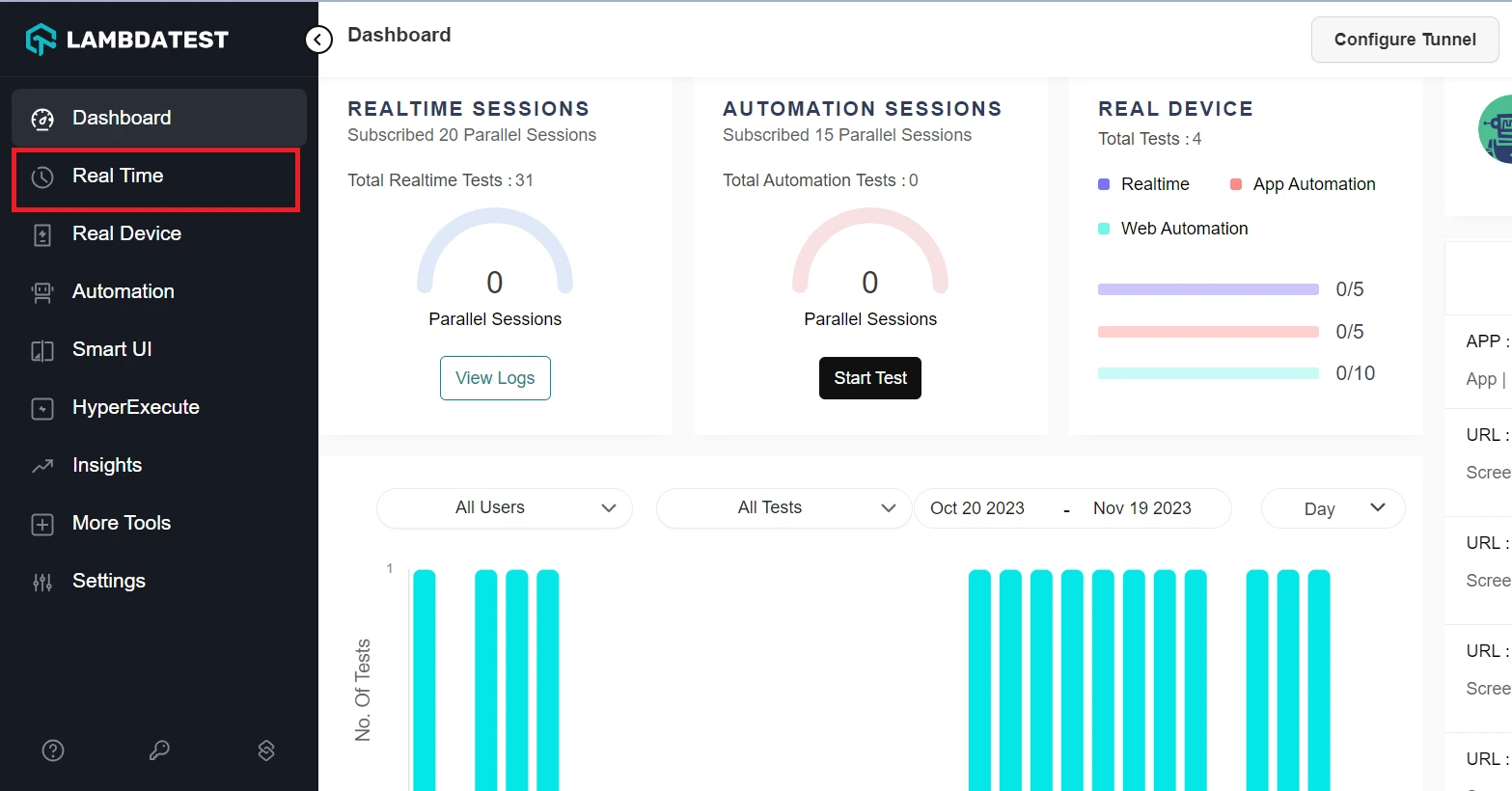 left side of the menu option left side of the menu option