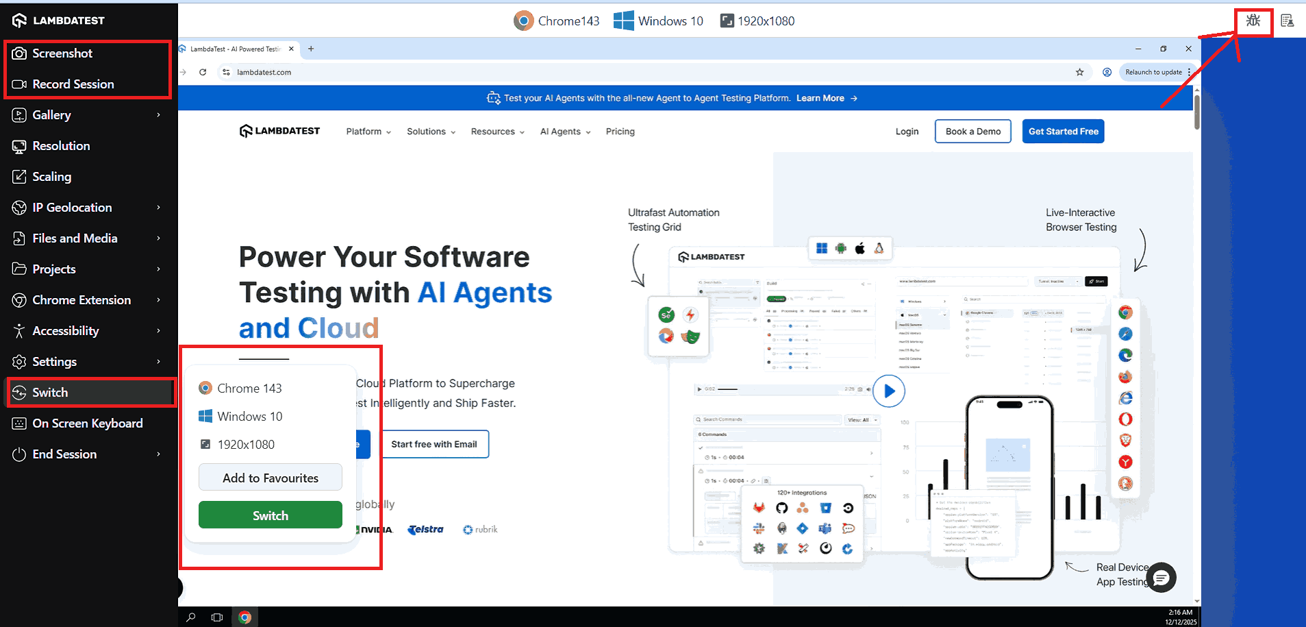 TestMu AI Live Web Testing