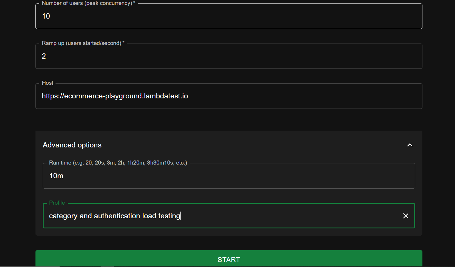Python Locust Terminal Output