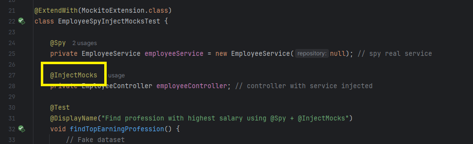 mockito spy injectmock mockito spy injectmock
