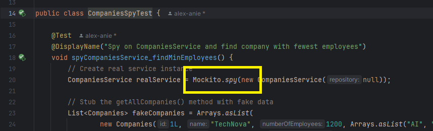 mockito spy new object mockito spy new object