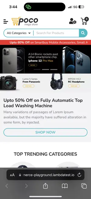 Open your desired website on the Safari browser