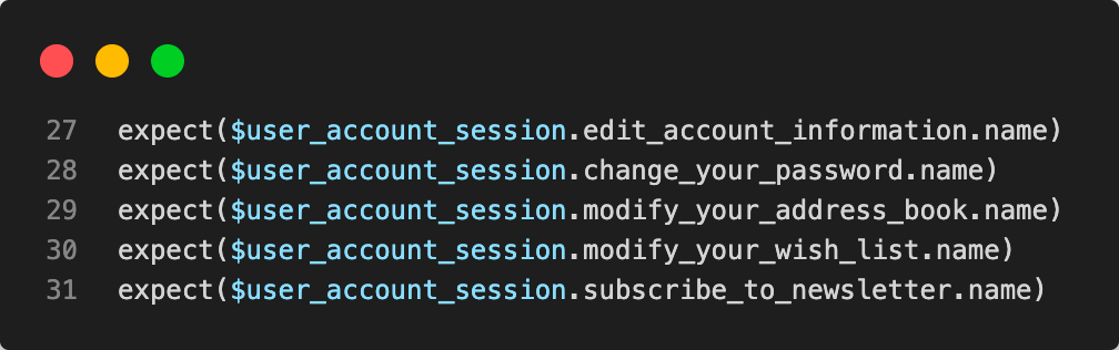 part of the page object part of the page object