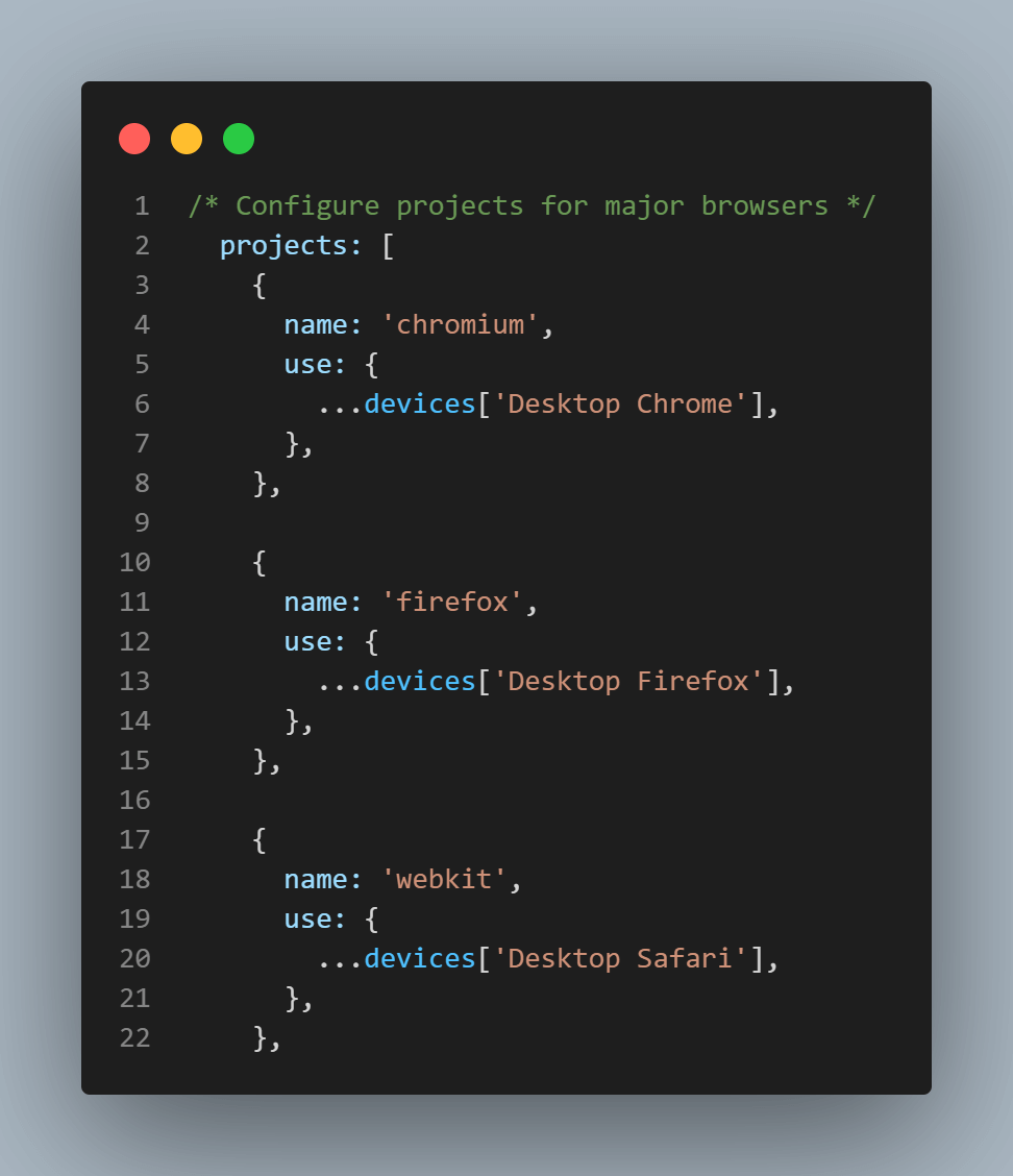 Playwright Reporting playwright.config.js Playwright Reporting playwright.config.js