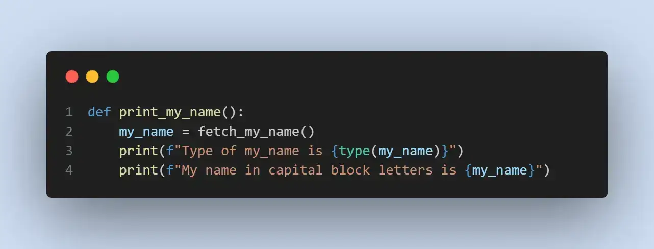 print my name print my name