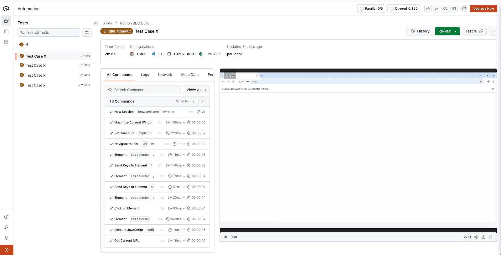 Pytest TestMu AI Result Pytest TestMu AI Result