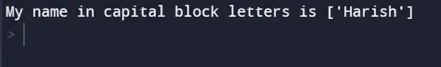 result shows the name in brackets, which is different from what was intended result shows the name in brackets, which is different from what was intended