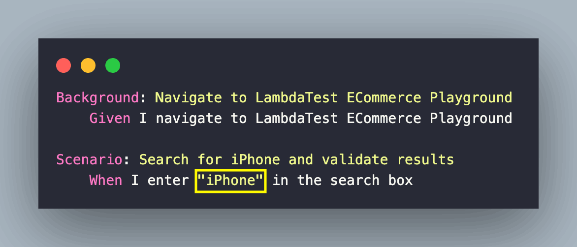 search test scenario search testscenario