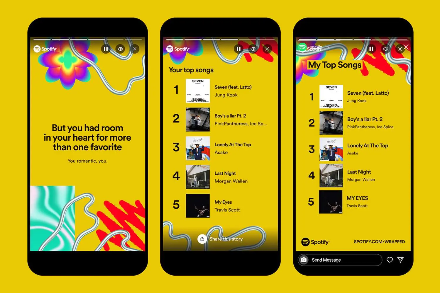 Spotify Wrapped UI Design Spotify Wrapped UI Design