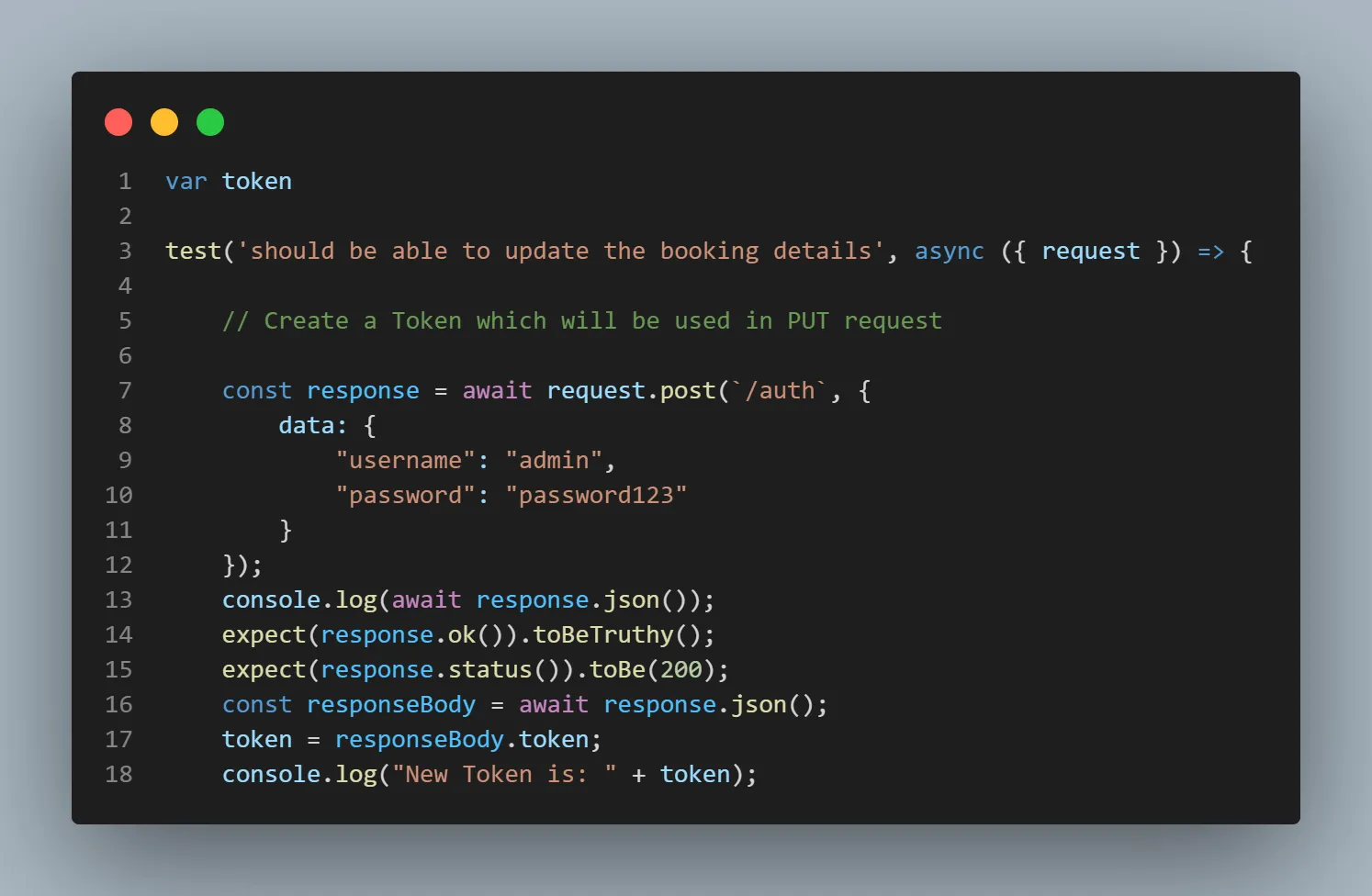 store-the-token-in-a-variable
