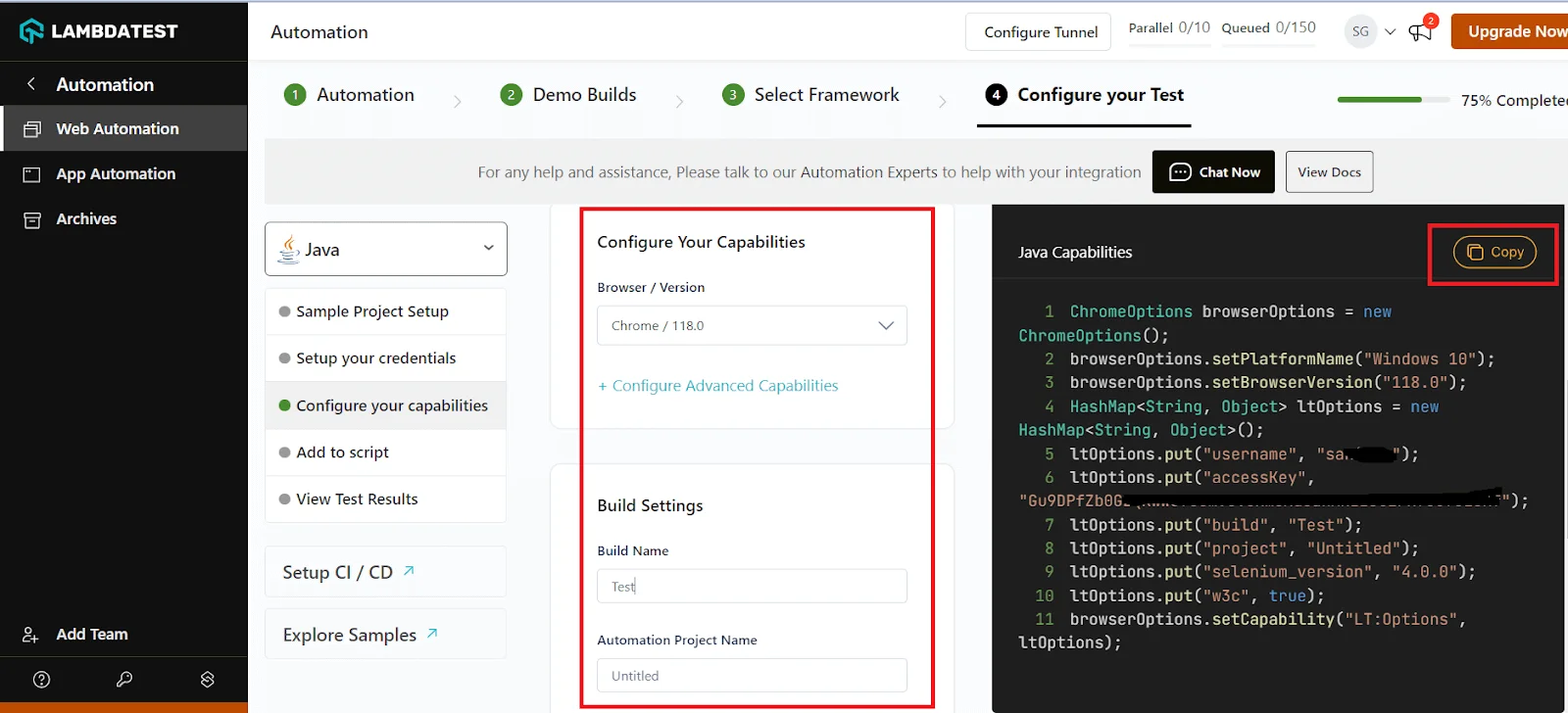 testmuai-capabilities-generator-selenium-webdriver