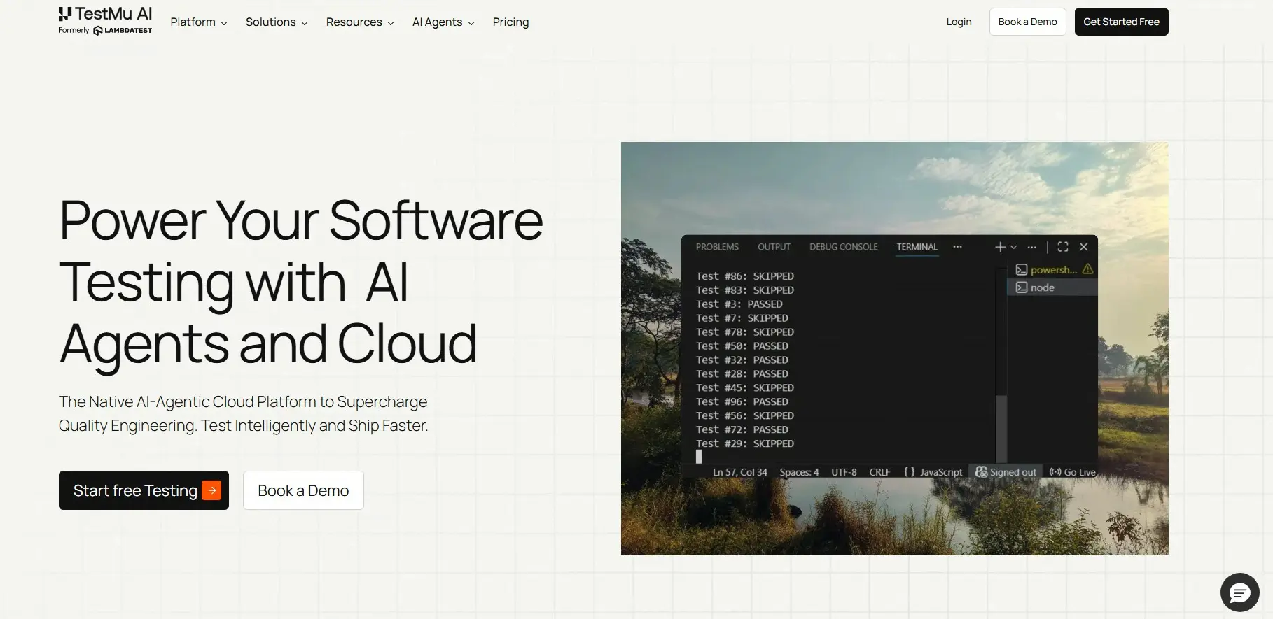 TestMu AI web automation testing platform with browser and device grid