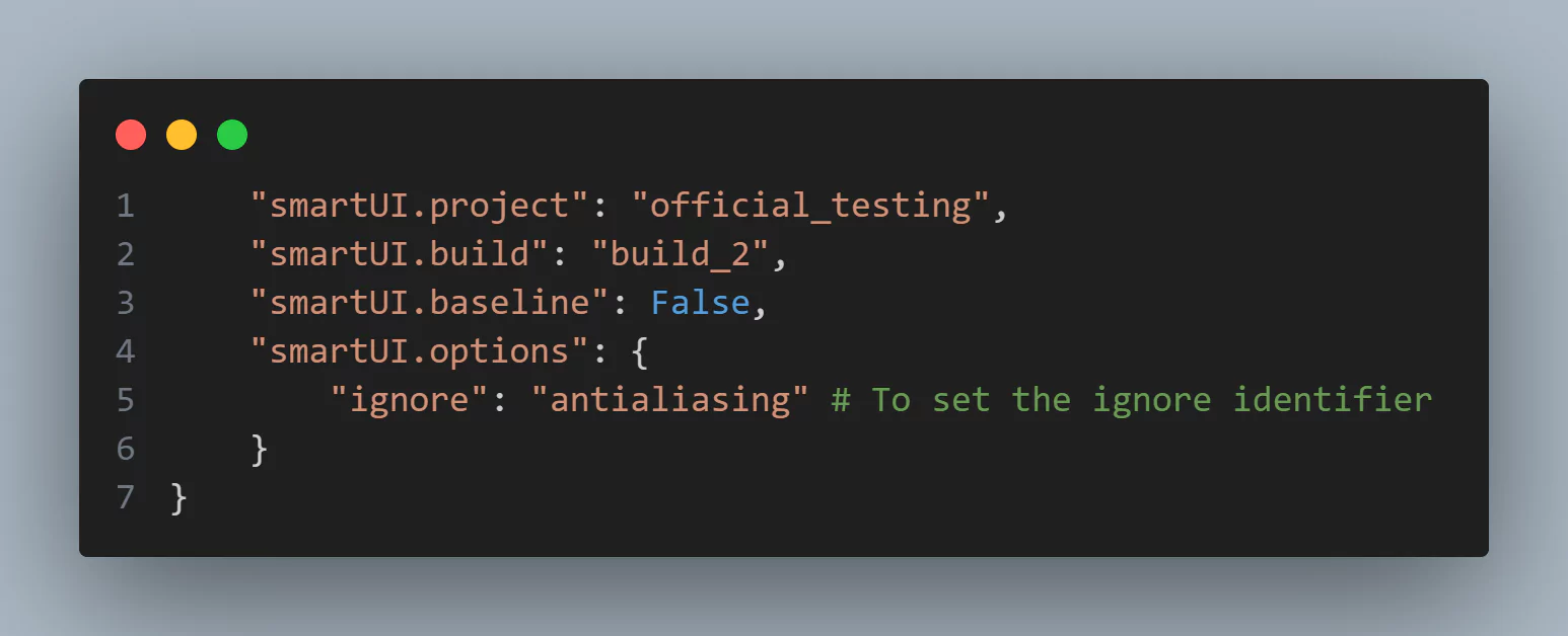 there is one new capability is smartui options ignore there is one new capability is smartui options ignore