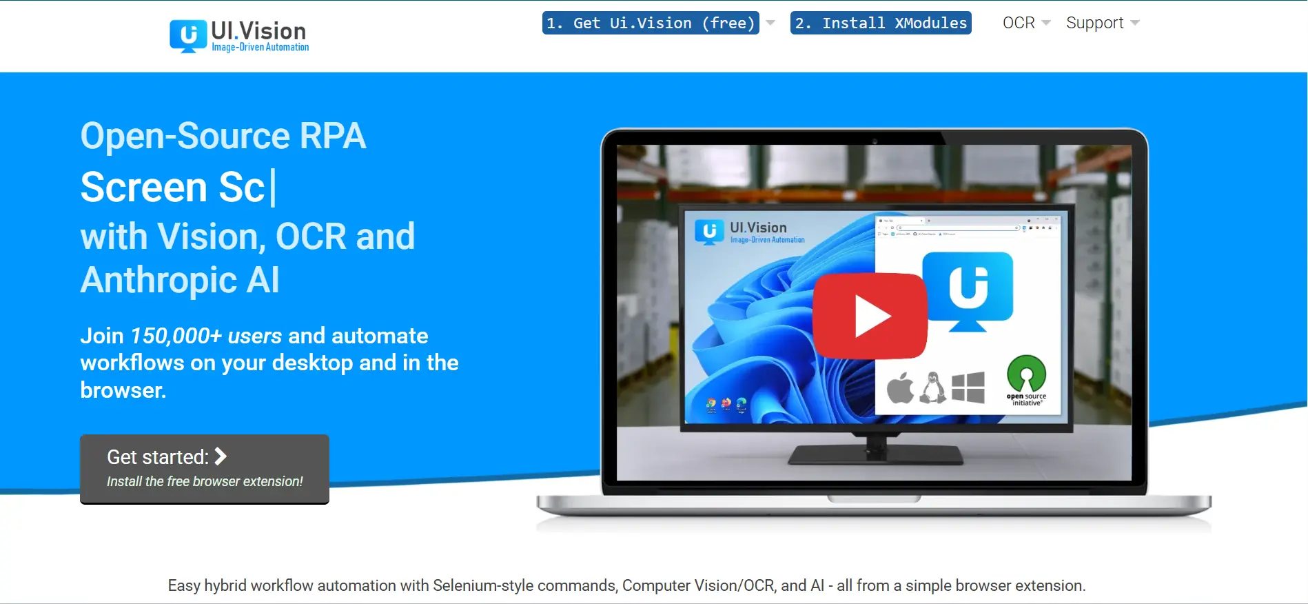 UI Vision automation tool UI Vision automation tool