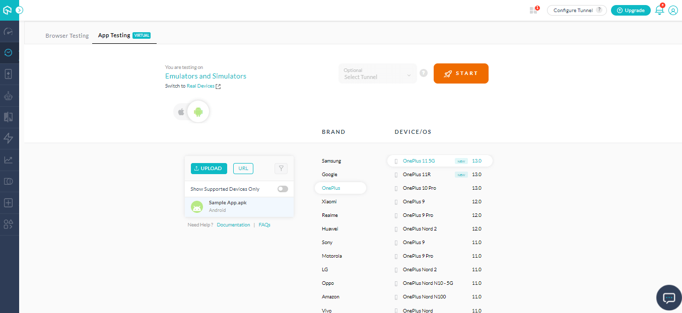Upload mobile apps Upload mobile apps