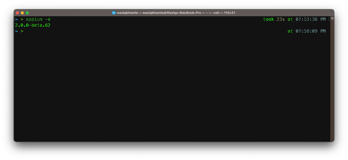 verify whether the installation of appium verify whether the installation of appium