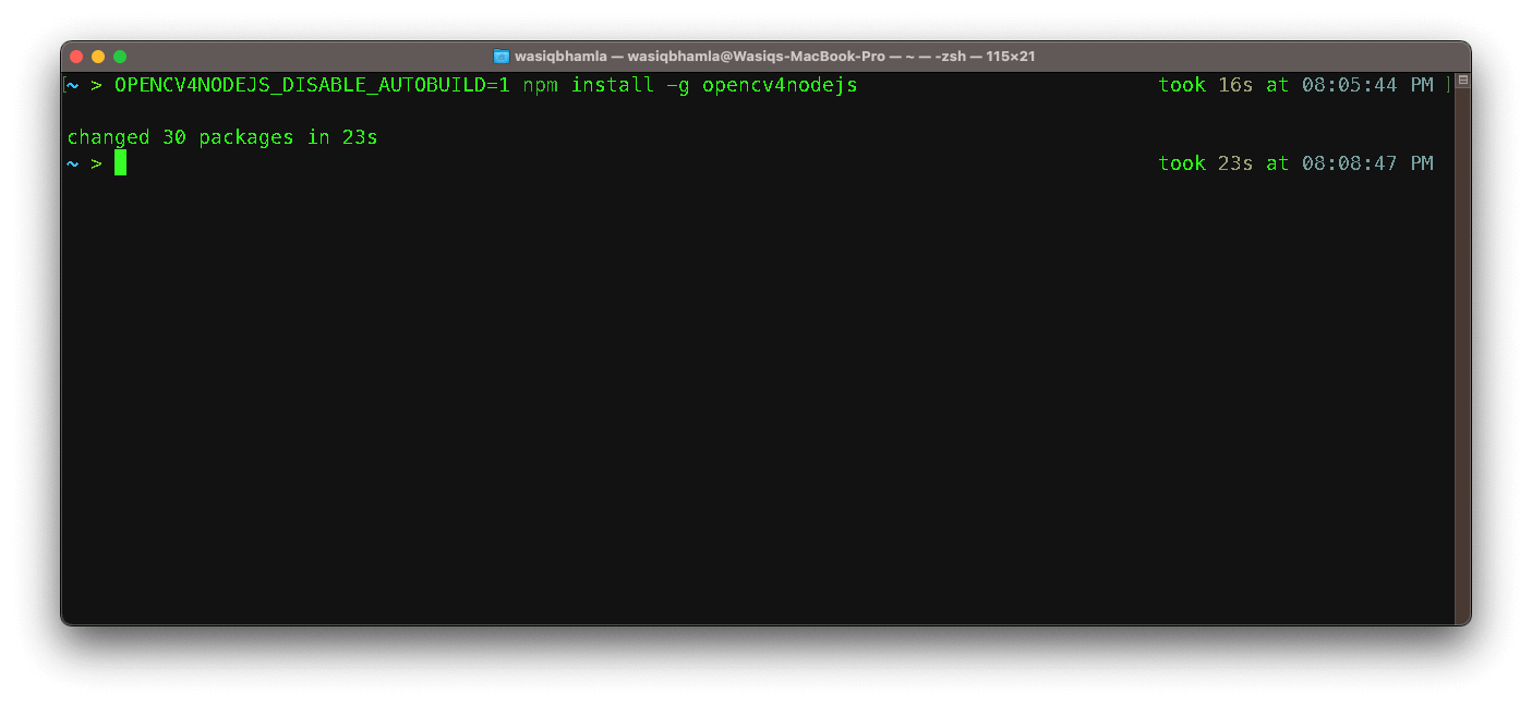 you must install its node library by running the following command you must install its node library by running the following command