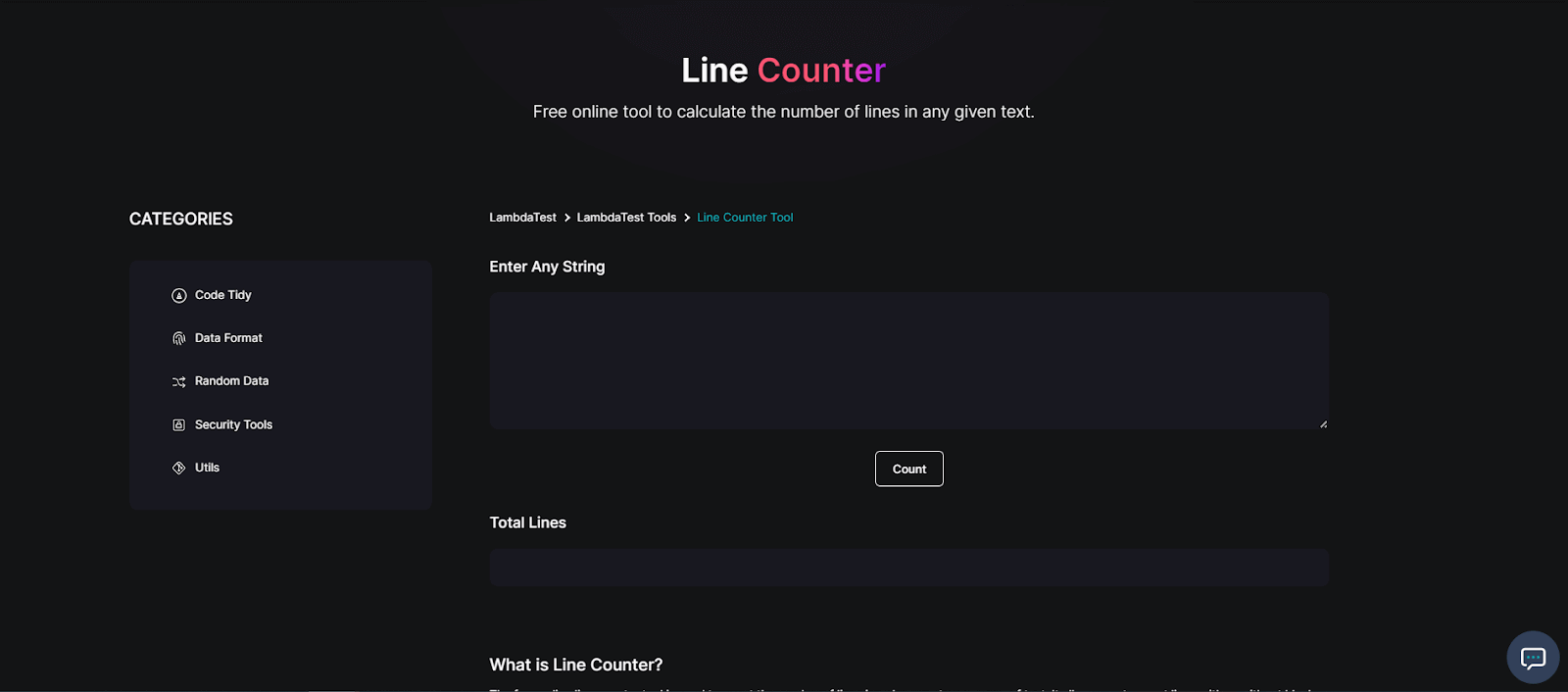 line counter line counter