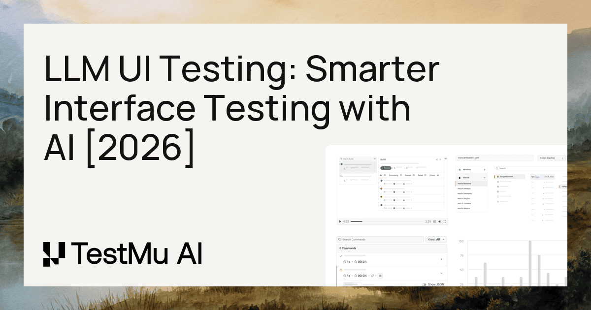 LLM UI Testing: Smarter Interface Testing with AI [2026] | TestMu AI (Formerly LambdaTest)