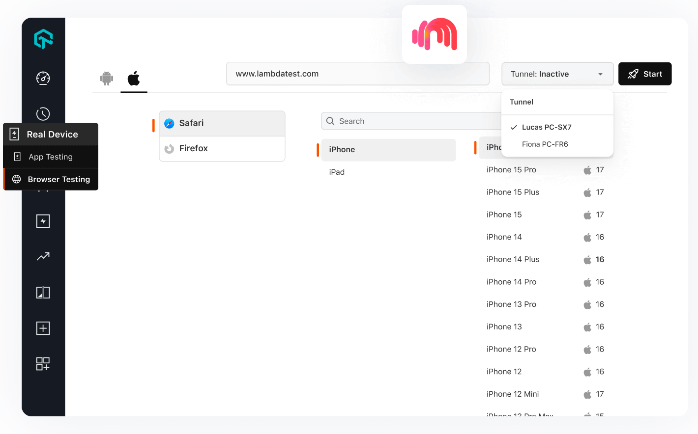 Test Locally Hosted Web Apps
