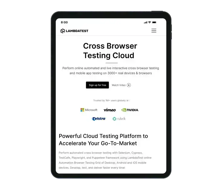 Check Responsive Design On Your Tablets