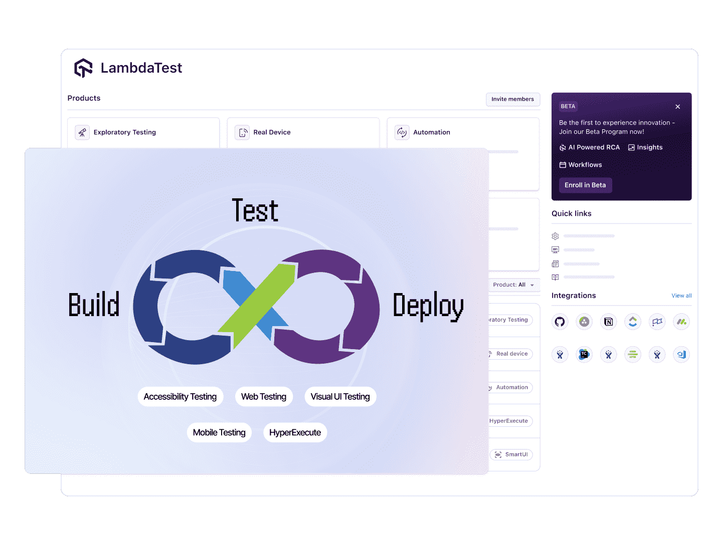 Accelerate release cycles with TestMu AI’s cloud-based continuous testing platform. Automate tests, get feedback and integrate into DevOps workflow.