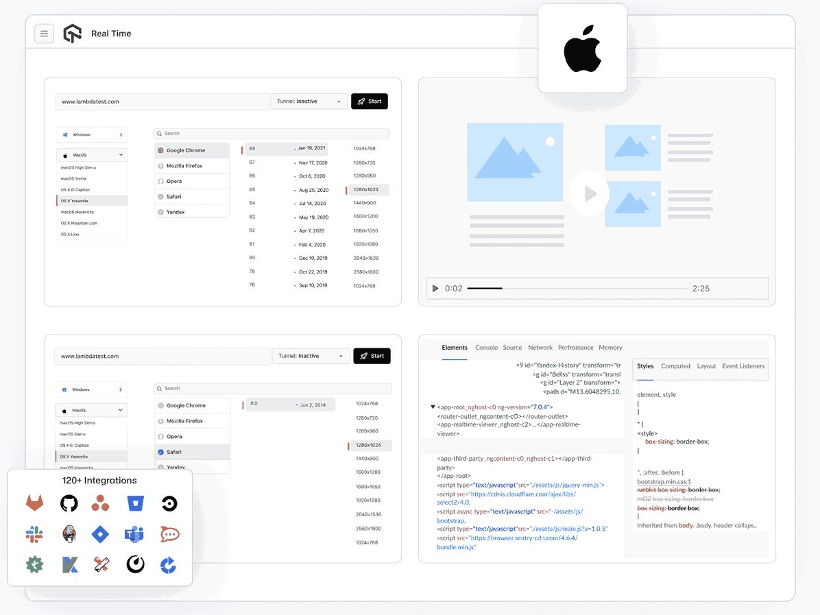 Cross Browser Testing on macOS Yosemite Browsers Online