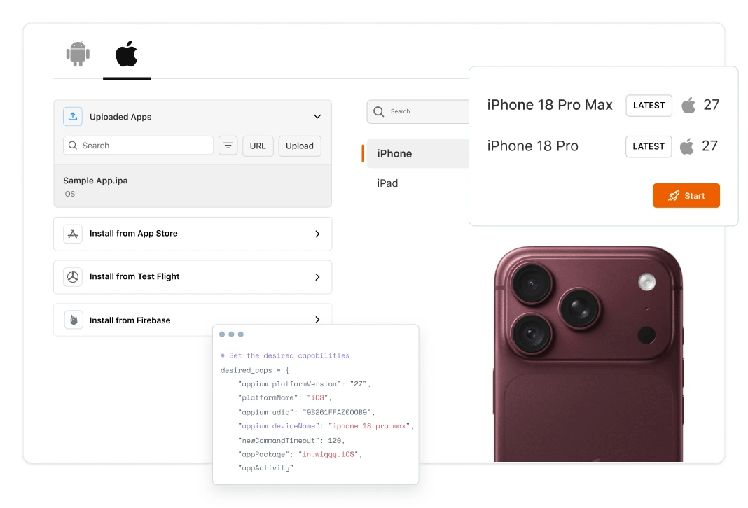 Test Websites and Apps on iPhone 18 Pro and Pro Max