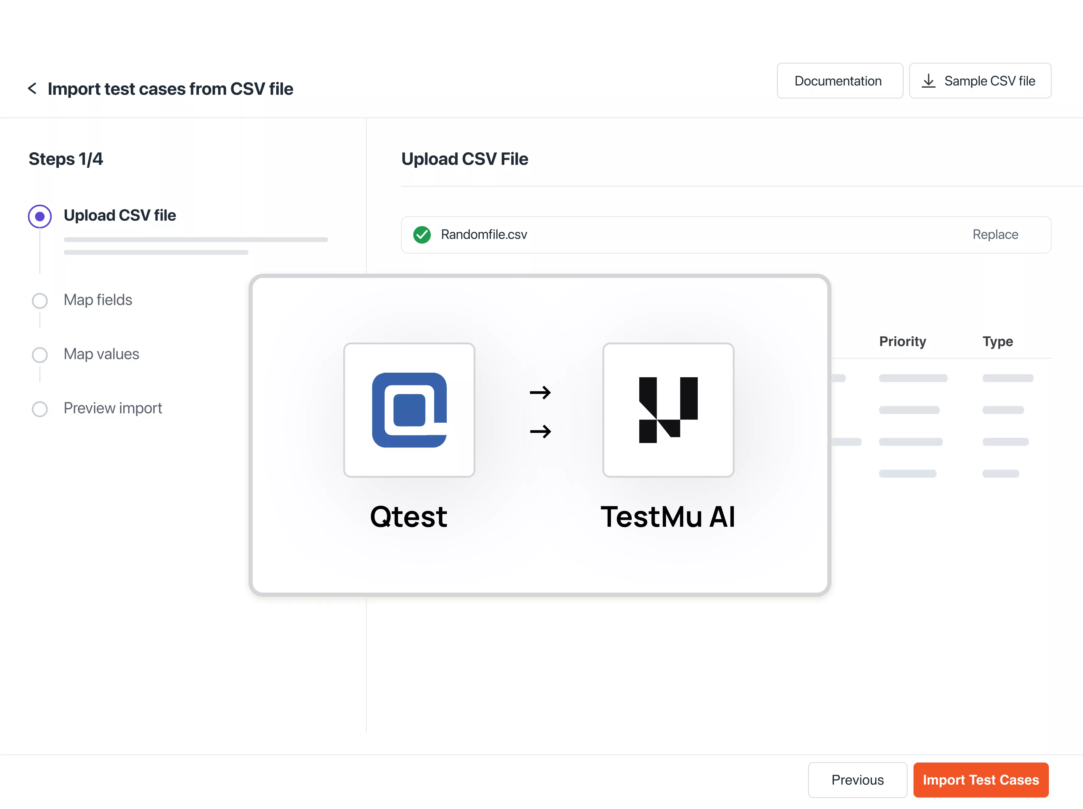 Migration from qTest is built in