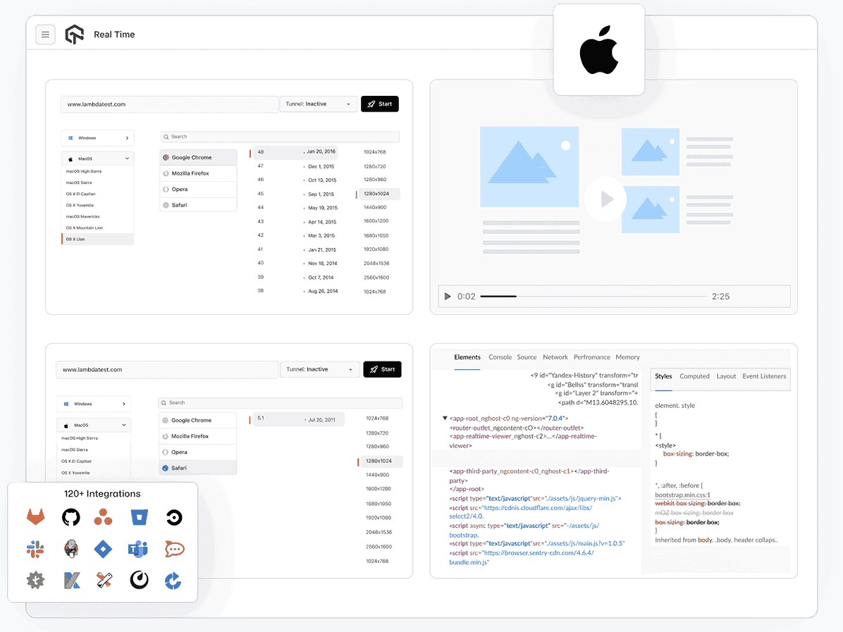 Test on macOS Lion Browsers Online