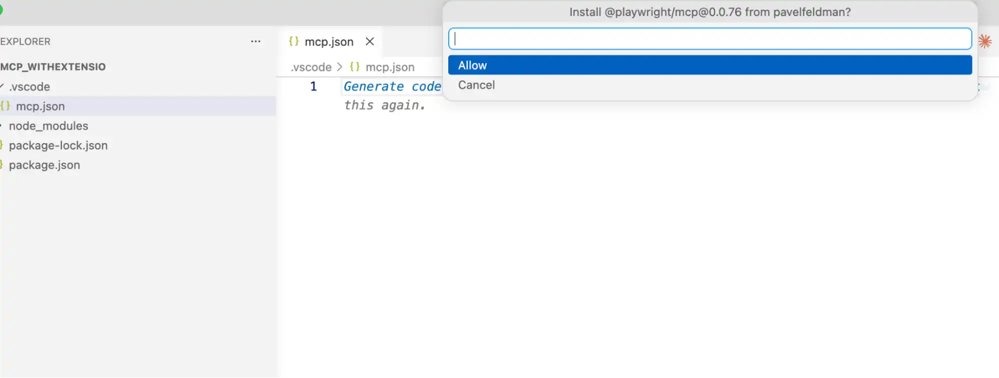 MCP Command Allow