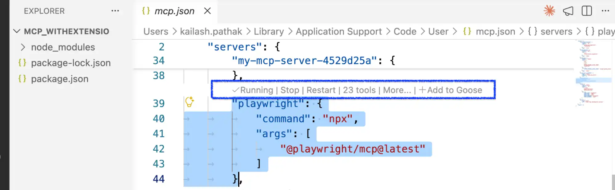 MCP config