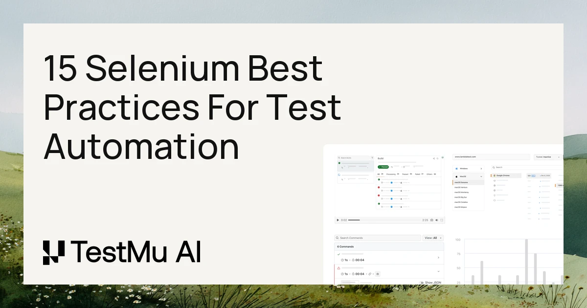 15 Selenium Best Practices For Test Automation 2026