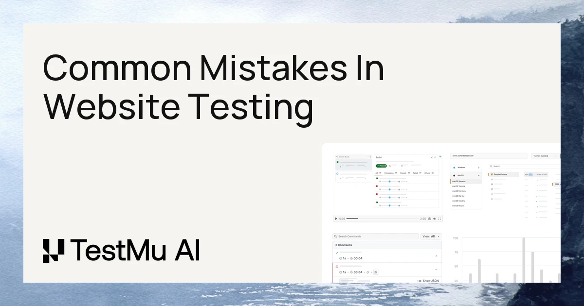 24 Common Mistakes You Made In Website Testing