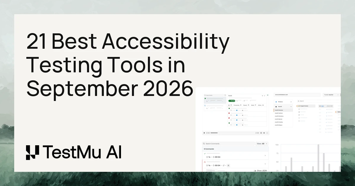 21 Best Accessibility Testing Tools in September 2026