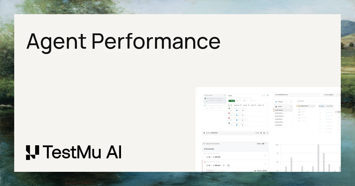 Agent Performance: Metrics, Benchmarks, and Testing AI Agents | TestMu AI (Formerly LambdaTest)