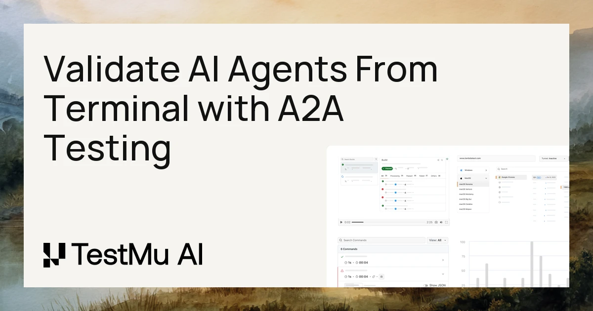 Test AI Agents From the Command Line | TestMu AI A2A CLI